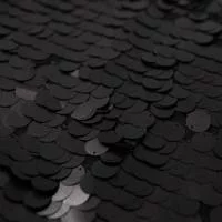 Изображение Пайетки крупные на сетке, монетки, черный