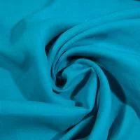 Изображение Лён однотонный, бирюзово-голубой