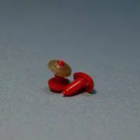Изображение Носик красный пластиковый для мягких игрушек