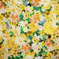Изображение Хлопок стрейч, яркие цветы, дизайн LUISA SPAGNOLI