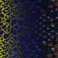 Изображение Крепдешин шелковый натуральный, цветочный деграде, дизайн VERSACE