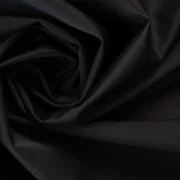 Изображение Шёлк натуральный стретч, чёрный, дизайн UNGARO