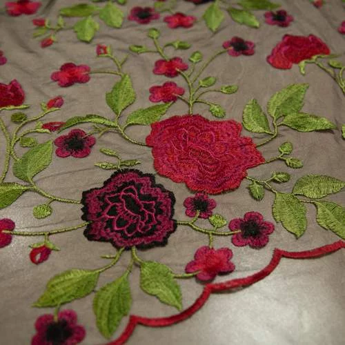 Схема вышивки - Цветы шиповника и розы