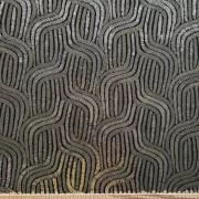 Изображение Сетка с пайетками на трикотаже косы, черный