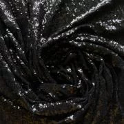 Изображение Сетка с мелкими пайетками, черный