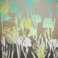 Изображение Поплин стрейч, купон 1,25м, силуэты растений