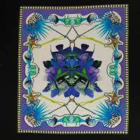 Изображение Трикотаж купон стрейч, вискоза, морская симметрия, подписной дизайн JUST CAVALLI