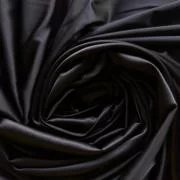 Изображение Атлас стретч однотонный, черный